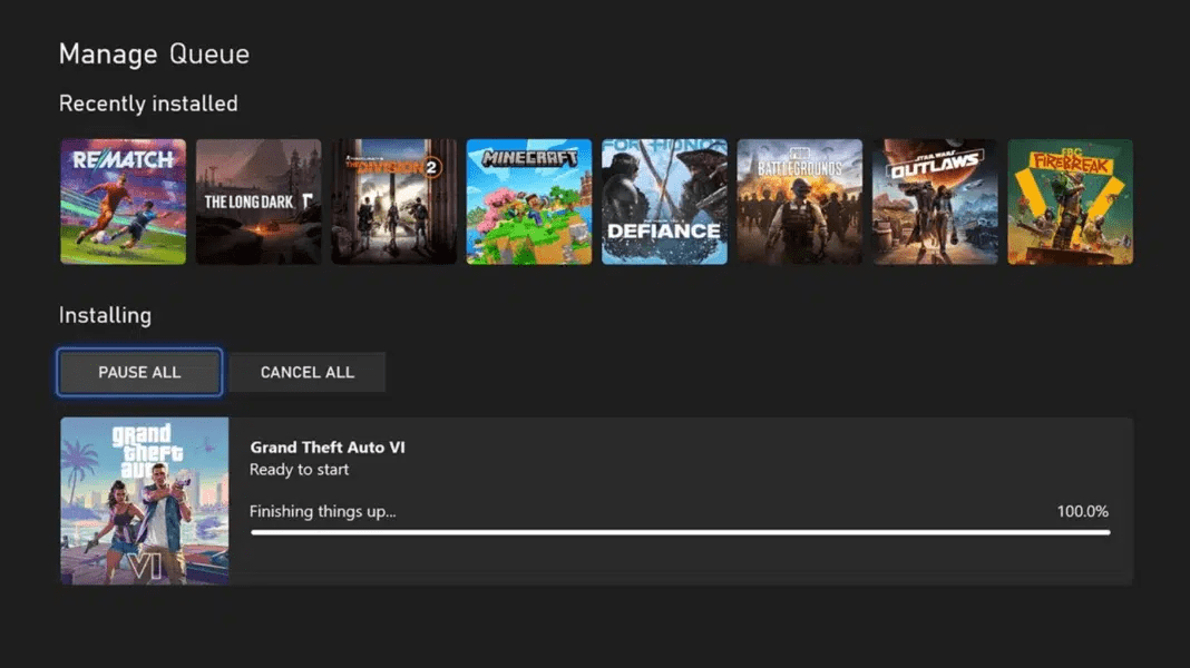 gta 6 xbox pré-load